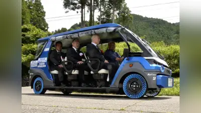 滋賀・東近江市、空気不要の次世代タイヤを自動運転車に初採用 パンクなし