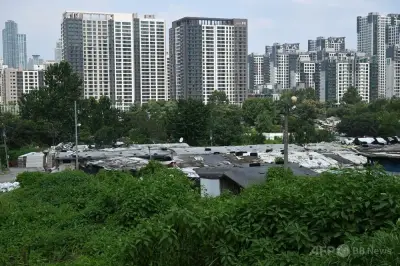 韓国の酷暑、貧富の格差を浮き彫りに 江南の高級住宅地とスラム