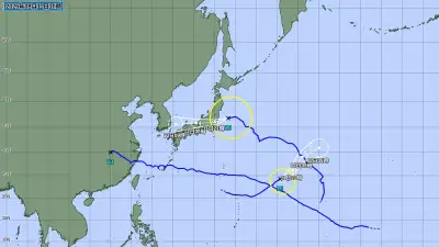 台風15号、茨城県に初上陸　異例の東から西ルートで西日本へ
