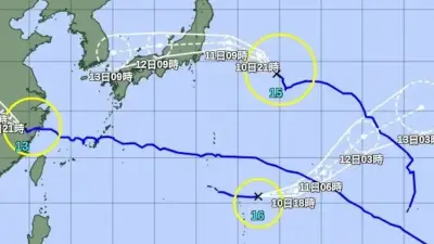 台風15号、福島県に統計開始以来初の上陸か 異例コースで緊張