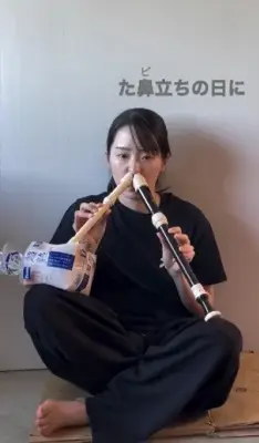 格闘技歴18年の女性、鼻でリコーダー2本同時演奏 試合で「鼻だけは守り抜く」