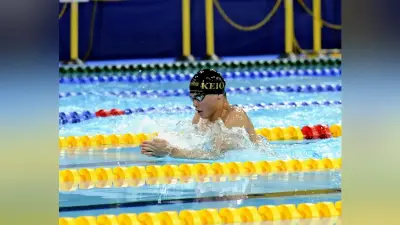 競泳インターハイ 慶応1年・山崎隼翔が平泳ぎ2冠達成