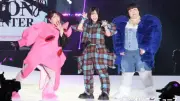 3時のヒロイン、関コレで怪獣コンセプトの厚着姿に かなで滝のような汗