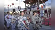 第73回デカンショ祭が篠山城跡で開幕、浴衣姿で踊り披露