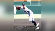 有明、九回逆転で甲子園初勝利　永田が満塁二塁打