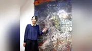 「戦争と希望」描く画家、草加で新作披露 「原爆の図」が原点
