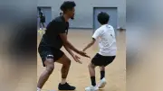 Ｂリーグ東京サンロッカーズが大分市で子どもたちにバスケ教室