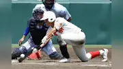 智弁和歌山・川原、膝つきスクイズで同点 粘り強さで4度目V