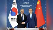 中韓外相がソウルで会談、南北対話再開へ中国に協力要請か