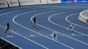 中国で世界人型ロボット運動会、ボルト超え9秒32 米中对立の火種も