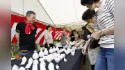 出石焼と幻の酒米フクノハナの日本酒を販売するイベント始まる