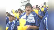 霞ヶ浦・西野結太選手の父、元甲子園球児の正晃さんがアルプス席で声援