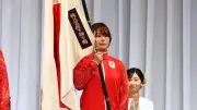 旗手・藤波朱理「誇りと責任持って優勝」アジア大会結団式で決意