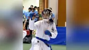 空手女子組手で福井工大福井・大滝姫来が3位、接近戦制す