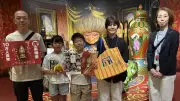 ジブリパーク展、来場者10万人達成 兵庫の小5男児に記念品