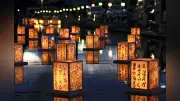手作り灯籠で精霊送り　長瀞二の堀灯ろう祭り始まる