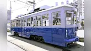 被爆電車６５３号の車窓とタブレット映像で当時を比べる、広島の平和ツアー「ピースループ６５３」がスタート