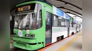 世界遺産登録30周年記念電車、広電が運行開始 来年1月末まで
