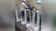 氷切る音も涼しい 福井市の氷屋が猛暑で繁忙期