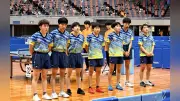 インターハイ卓球男子団体、育英が3位 主将「挑戦者として全力で戦えた」
