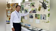 山口の信用金庫で昆虫展、ヘラクレスオオカブトなど展示