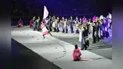大津でインターハイ総合開会式、地元高校生が演技披露