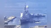 海自イージス艦「ちょうかい」佐世保へ帰還、トマホーク任務完遂を報告