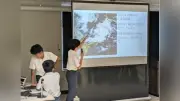 水戸地方気象台で中3職業体験、天気図作りや予報発表