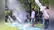 鹿児島で小学生がペットボトルロケット製作、宇宙学ぶイベント