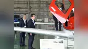 金子国交相、宮崎の航空大学校を視察 訓練遅れの対応状況も確認