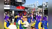 朝鮮通信使行列が華やかに再現 下関・馬関まつり開幕
