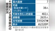 熊本地震、関連死疑い２人目 ８０歳代男性が車内で心室細動で死亡