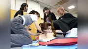 ご当地アイドルが救命講習、日立市消防本部がライブ会場想定し実施