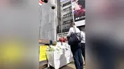 道頓堀火災1年、隊員2人悼む式典 大阪・ミナミで