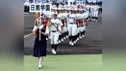 日南学園、甲子園開会式で行進 主将「誇らしい気持ち」