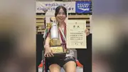 インターハイフェンシング 新田・西山晴葵選手が初出場初優勝