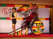 野田クリスタル、マッチョボディでお茶づけ人力車の俥夫に挑戦「やりマッチョ！」