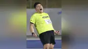 大垣尊良選手、砲丸投げで2冠達成 父手作りの練習場で鍛錬