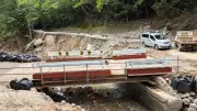 土石流で通行止めの県道、22日から暫定的に通行再開　長野・安曇野