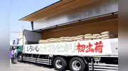 佐賀県内最速の新米「七夕こしひかり」出荷式、昨年比1割増の488トン