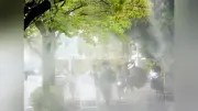 埼玉・さいたま市の公園墓地にドライミストと冷水プール、暑さ対策で墓参者を支援
