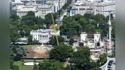ホワイトハウス地下18メートル超に極秘の地下壕か、宴会場建設の根拠揺らぐ