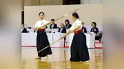 なぎなた演技で清教学園の奥村・駒井組が優勝、連覇達成