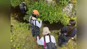 清真学園高２生が鳥取などで環境学習交流会に参加、蒜山高原で自然観察