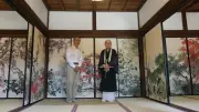 上海の画家・方攸敏氏、京都・泉涌寺に四季描いた襖絵42面を奉納