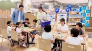 サントリー「ちょ備蓄」イベント、晴海のスーパーで親子向け体験型企画を開催