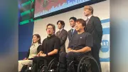 東京パラ5周年イベント、稲垣吾郎さんらが応援歌熱唱