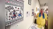 ウクライナ避難民女性作家6人の手工芸展、名古屋で開催中