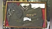 宮城事件鎮圧の田中静壱大将の軍服、銃弾の痕残す 姫路駐屯地で保管