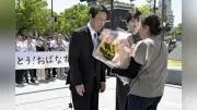 和歌山市長・尾花氏が退庁式、３期１２年の任期に幕「皆さんの笑顔は一生の宝物」
